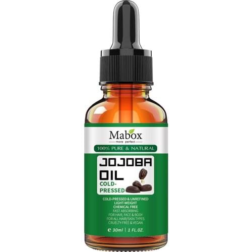 30ml Pure Natural Organic Jojoba Massage Oil Moisturizing Best Relaxing Oil Control Hair Skin Care