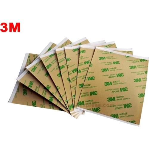 120mm*100mm 3M 468MP 200MP Double Sided Adhesive Sticker for Keyboard Rubber, Foam Phone Panel Screen Repair,Hi-Temp. Resist