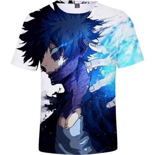 New Anime My Hero Academia 3D printed T Shirt Men/women Summer Fashion Harajuku Anime T-Shirt 3D Print My Hero Academia Tees