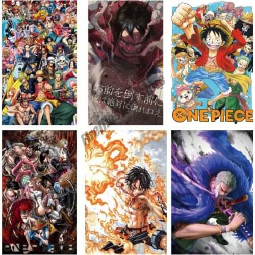 Anime Luffy Soron Ace Canvas Painting Wall Art Nordic Posters and Prints Room Decoration Pictures for Living Home Decor Gift