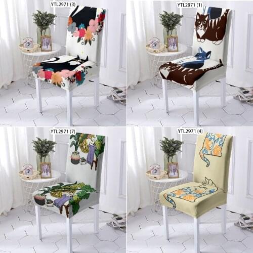 Flowers leaves and cats Computer armchair Folding chair Chairs Chair Covers chairs Gamer chair Chair cover Seat covers Armchair
