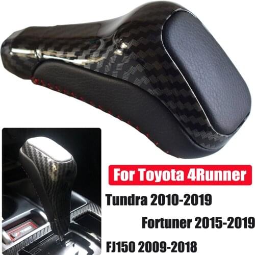 Gear Shift Knob Lever HandBall Leather Fit For Toyota Land Cruiser Prado FJ150 2009-2018 Car Styling