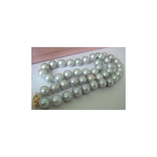 BEAUTIFUL 9-10MM GRAY PEARL NECKLACE 18 INCH 36"