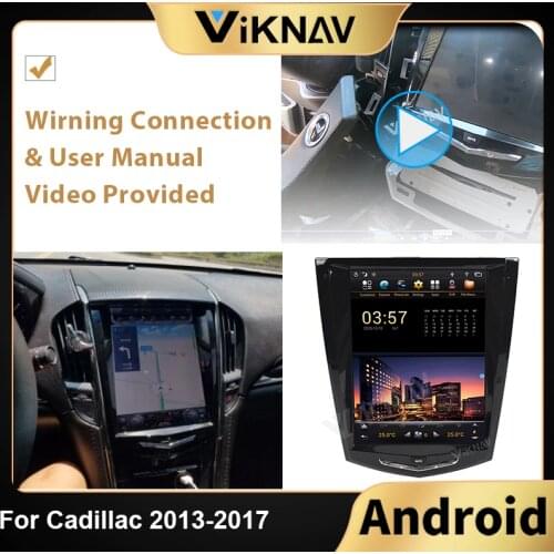 10.5 inch HD screen Android stereo car radio DVD player For Cadillac 2013-2017 car GPS navigation PX6 auto multimedia player