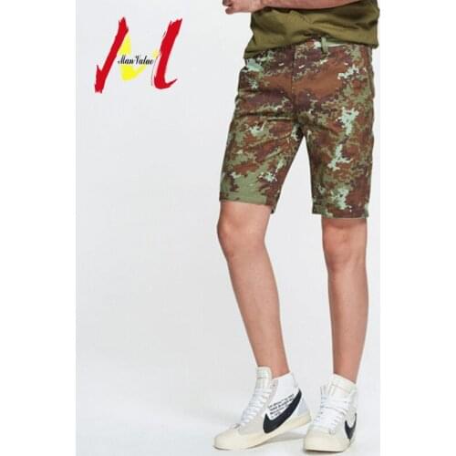 MANVALUE Summer New Mens Fitting Thin Shorts European and American Trendy Camouflage Printing / Dyeing Mens Casual Shorts