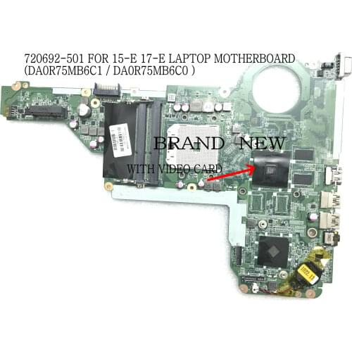 New item, stock.720692-501 (DA0R75MB6C1 /DA0R75MB6C0 ) for HP PAVILION 15-E 17-E Laptop motherboard ,15-E MAINBOARD A76M 1GB