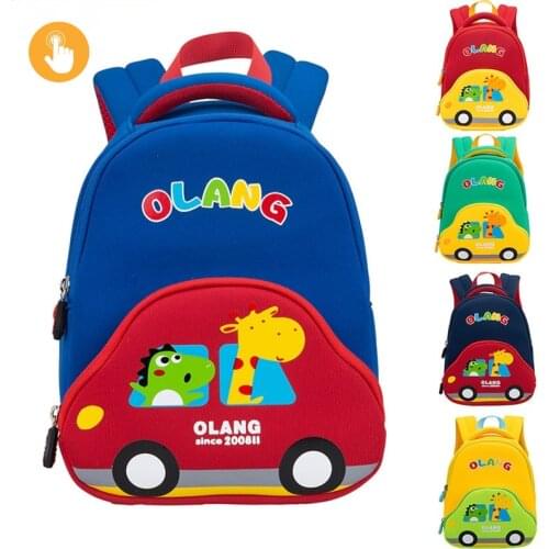 New Arrival Cartoon Childrens Backpack 3D Car Design Anti Lost Schoolbags 2 Sizes Cute Boys Girls Gift Mochila Escolar