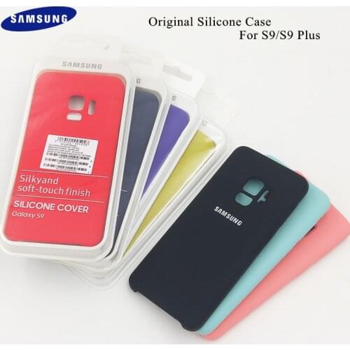 Official Samsung Galaxy S9/S9 Plus Liquid Silicone Case Soft Protect Phone Back Cover Waterproof Anti-knock Shell for Galaxy S9