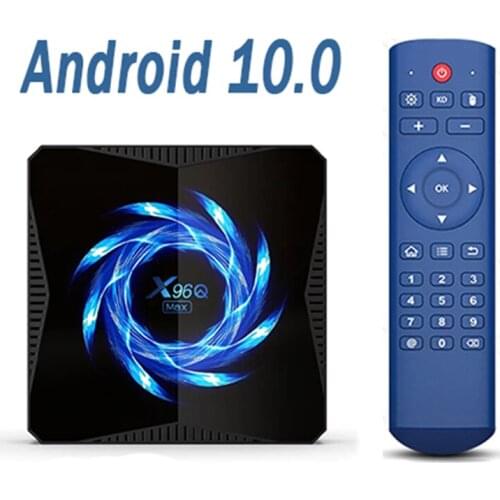 Android tv box Android 10 X96Q MAX 4GB 64GB 32GB H616 Quad Core 4K Media Player Free Fast Shipping Smart TV X96Q MAX Set top box