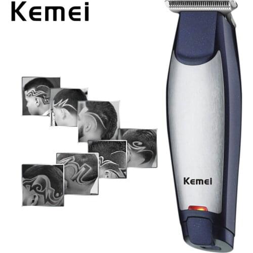 Kemei Professional Barber Hair Clipper Rechargeable 0mm Baldheaded DIY Hair Trimmers Men Haircut Machine Hair Salon Cordless