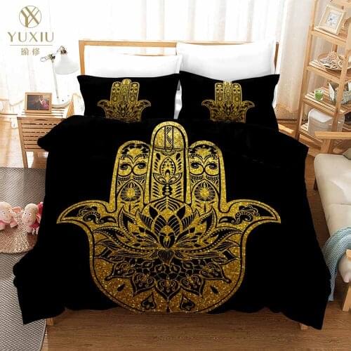 Luxury Bedding Set 3D King Black Gold Scorpion Queen Meteor Scorpio Duvet Cover Constellation Bed Sets Bohemian Bedclothes