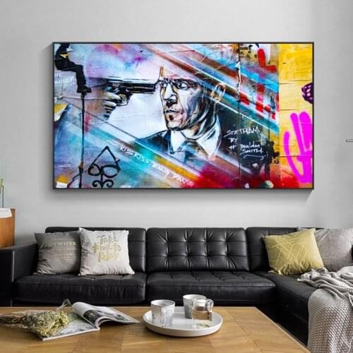 Street Art Paintings on Wall Graffiti Canvas Print and Posters and Prints Pop Art Wall Pictures Cuadros for Living Room Decor