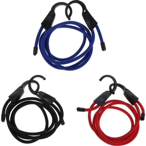 Universal Car Adjustable Elastic Bungee Shock Cord Strap Stretch Plastic Hook Car Luggage Tent Kayak Boat Canoe Bikes Rope Tie