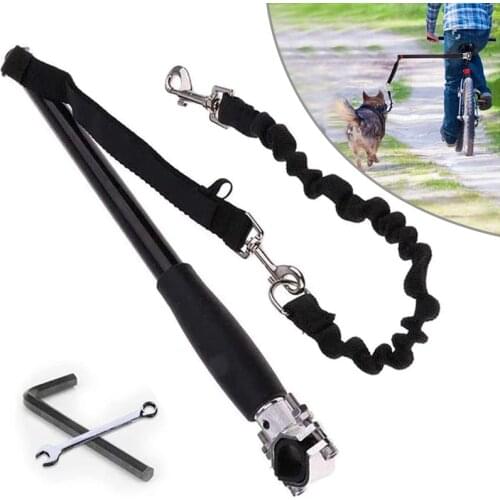 Dog Bike Leash Dog Bicycle Exerciser Leash for Exercising Training Jogging Cycling Easy Installation Removal Hand Free