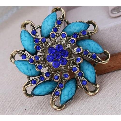 Vintage Flower Brooch Jewelry For Women/men Fashion Jewelry Brooch Pins Metal Scarf Wedding Gift Diy Jewellery Accessories