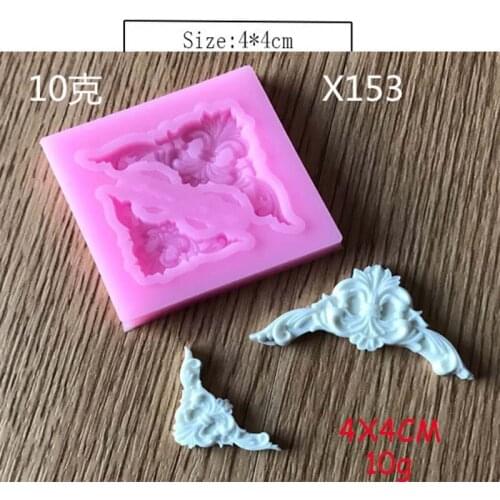 Vintage Lace Fondant Silicone Cake Mold European Cake decoration Surround Jelly Cookie Mini Muffin Soap Maker Embossing Mold