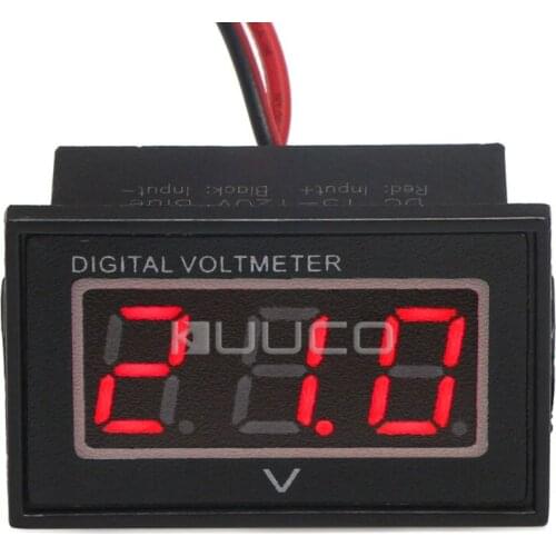 Waterproof Digital Voltmeter DC 15~120V Volt Meter/Voltage Tester 0.56" Red Led Voltage Meter