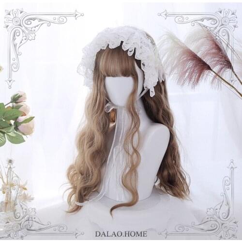 High Quality Multi-Colored Harajuku Soft Girl Lolita Egg Roll Long Hair Female Costume Party Wig