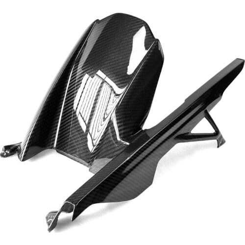 For BMW S1000RR Motorcycle Modified Carbon Fiber Rear Fender with Chain Cover Protective Cover 2019
