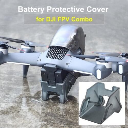 Battery Protective Cover for DJI FPV Combo Height Extender Landing Gear Silicone Battery Foot Pad Dustproof Waterproof Accessory