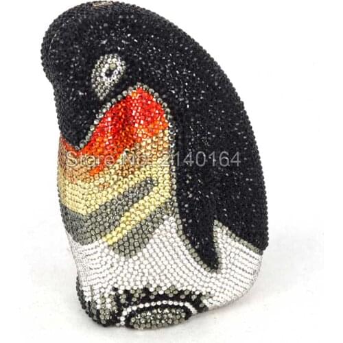 Rose flower sparkly women diamante bag Crystal Shoulder Bag Evening Box Clutch Handbags and Purses Party Wedding Metal Clutches