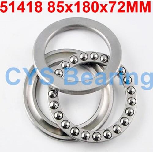 1PC Plane Thrust Ball Bearing 51418 85x180x72MM