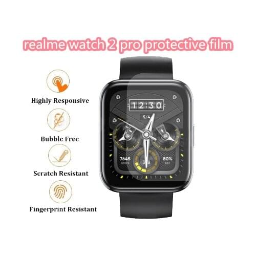 2pcs Soft TPU Protective Film For Realme watch 2/2 Pro Smart Watch Full Screen Protector Cover For Realme watch 2 Pro Protection