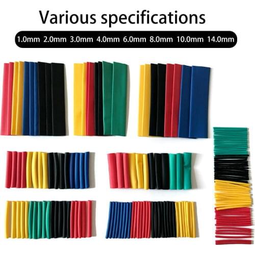 280/150pcs Color heat shrink tubing Shrink wrapping Insulation Sleeving Polyolefin 2:1 Shrinking Assorted Wire Cable kit