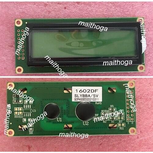 16PIN Parallel LCD1602 Character Screen SPLC44780C Controller Yellow Green/Blue/Gray White Background 3.3V 5V