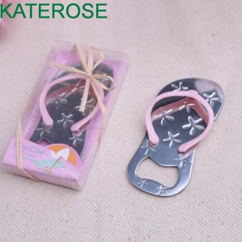 8PCS Pink Flip Flop Bottle Opener Beach Starfish Sea Life Boater Nautical Gift Wedding&Bridal Shower Favors