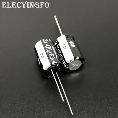 10pcs/100pcs 470uF 63V NICHICON VR Series 12.5x20mm 63V470uF Aluminum Electrolytic Capacitor