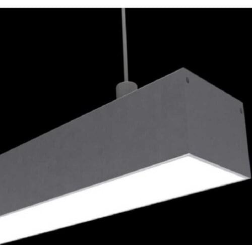 10pcs x 1m pendant light Aluminum LED profile with PC Milky diffuser for multi row led strip housing SDW5032