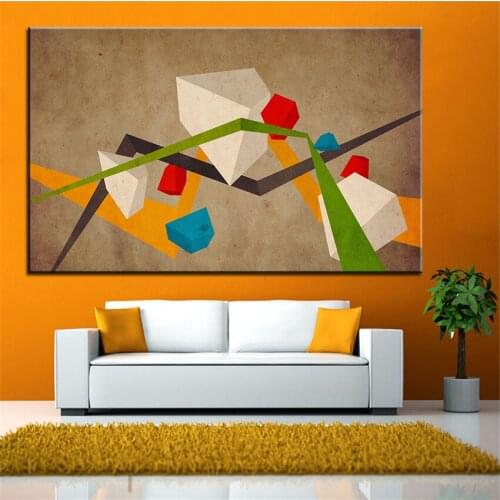 Large size Printing Oil Painting geometrics Wall painting Decor Wall Art Picture For Living Room painting No Frame