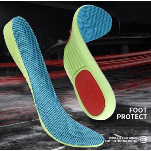 Baasploa 2021 EVA Elastic Insoles Breathable Shoes Insoles For Men and Women Sports Function Insert Heel Cushions Shoe Pads