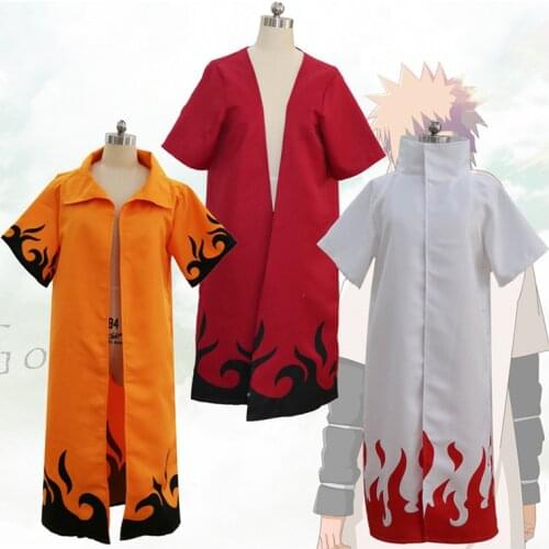 Yondaime Hokage Namikaze Minato Cloak Cosplay Costume Cape Uniform For Men Women