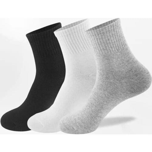 5Pairs Women Men Short Socks Cotton High Quality Casual Breathable Ankle Socks for Women Black White Gray Solid Color Socks