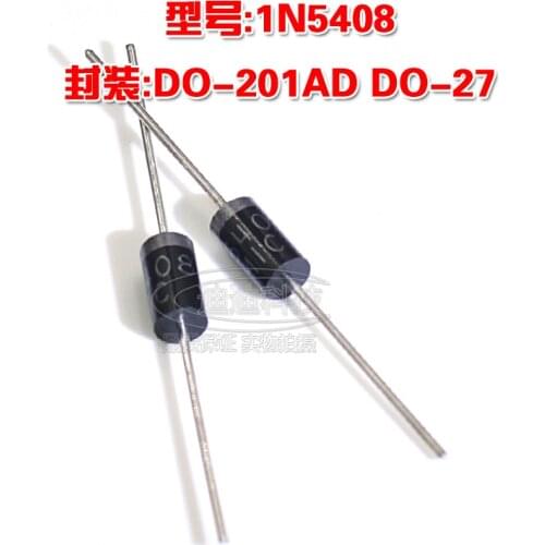 New 1N5408 DO-201AD DO-27 Rectifier Diode Output 1000V 3A Straight Line 5408