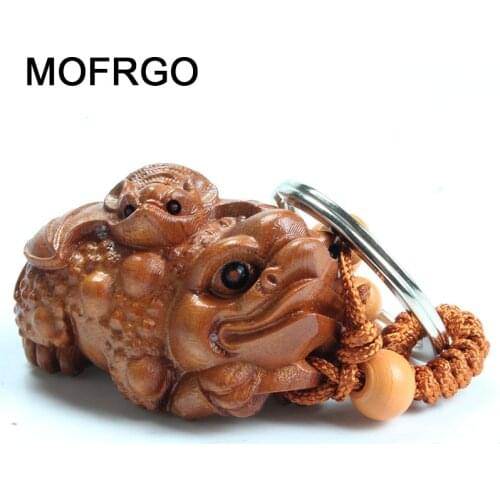 Mahogany Dimensional Sculpture Keychain Buddhist Car Key Ring Keychain Amulet Pendant All The Best A Thriving Business