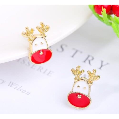 Merry Christmas 2020 Noel Earring Pendant Gift s Ornaments Earrings Decor for Home New Year Gift 2021 Navidad Natal