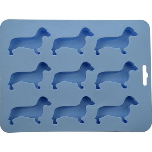 Cute Dog Shaped Silicone Ice Chocolate Molds and Tray Dachshund Shaped Ice Trays For Home Kitchen Home Accessories