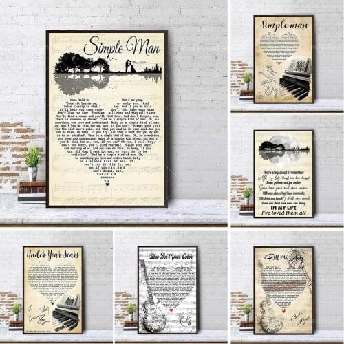 Thank you for loving me lyrics poster, the best gift ever, thank you for loving me lyrics print