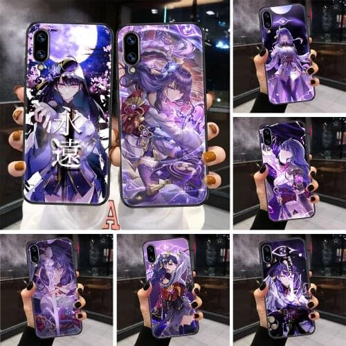 Raiden Shogun Baal Genshin Impact Phone Case Cover Hull For iphone 5 5s se 2 6 6s 7 8 12 mini plus X XS XR 11 PRO MAX black