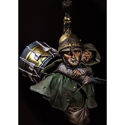 Unassambled 1/10 Save the Tambourine man bust Resin figure miniature model kits Unpainted