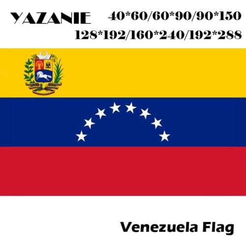 YAZANIE 60*90cm/90*150cm/120*180cm/192*288cm Venezuela National Flag Logo Sports Fly Company Banners World Custom Flag Banners