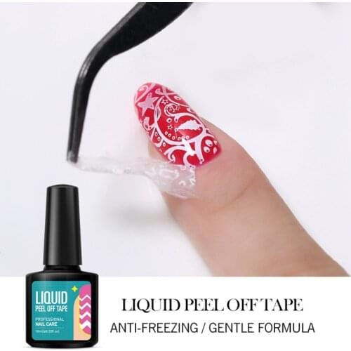 10ml Liquid Peel Off Tape Cuticle Guard Peel Off Nail Polish Barrier Liquid Nail Tape For Nail Art