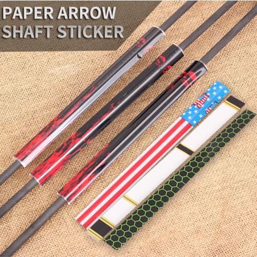 15pcs Arrows Shaft Archer Stickers DIY Heat Shrinkable Adhesive Stickers Bow And Arrow Archery Accessories Variety Of Options