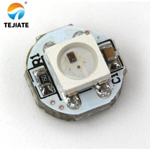 1Bit WS2812 5050 RGB LED Full-Color Built-In Driving Lights Round Type Development-Board