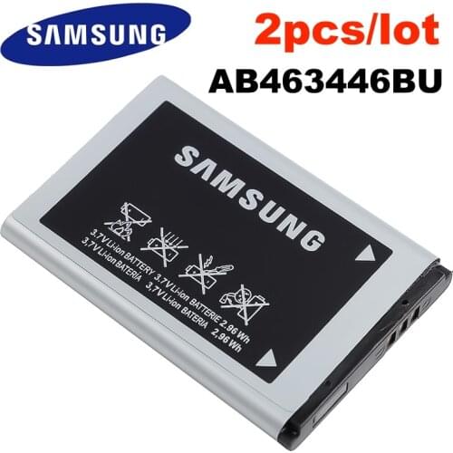 2pcs/lot SAMSUNG Battery AB463446BU AB463446TU For Samsung S139 M628 X520 F258 E878 F299 E1200M SGH-B108 GH-M310 SGH-L258 800mAh