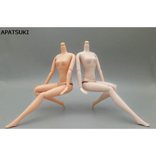 2pcs/lot High Quality Doll Accessories DIY Kids Toy 12 Joints Doll Naked Body For 11.5" Doll Parts For 1/6 BJD Doll Without Head