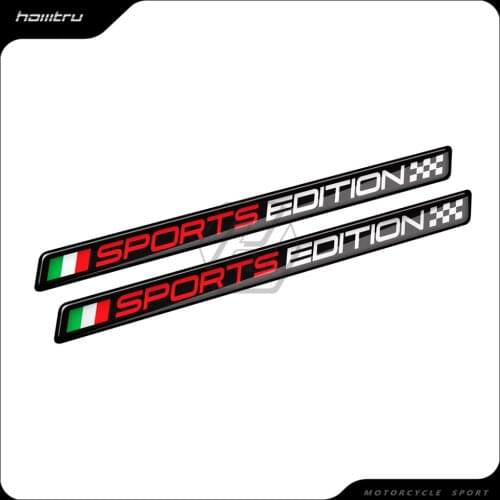 3D Resin Motorcycle Decal Italy Sports Edition Sticker Case for Ducati Monster Aprilia Vespa Decals
